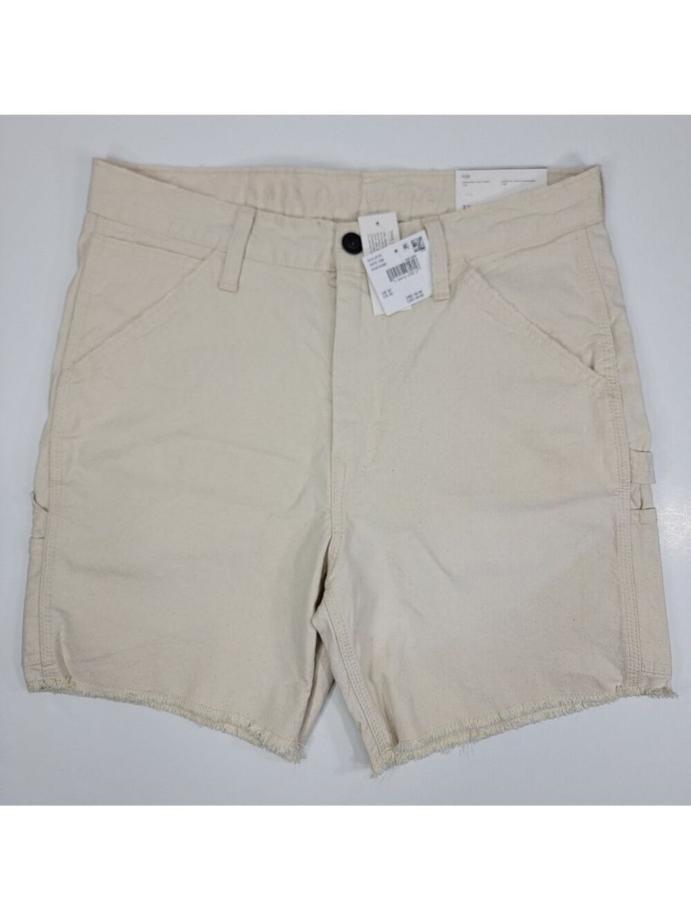 NEW American Eagle 7" Flex Utility Shorts Men's 32 Beige Carpenter Jeans NWT